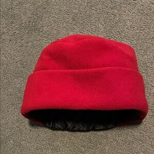 Red Pillbox Fleece Women's Hat by Outbrook